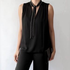 zara knotted blouse